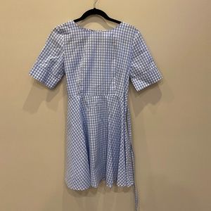Light Blue Gingham Dress